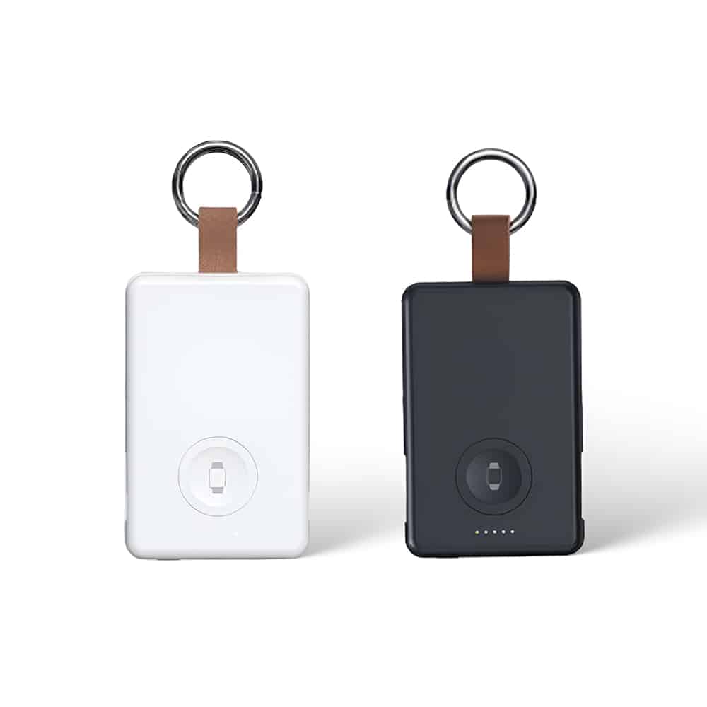 RING POWER: 5000mAh Power Bank with Built-In Cables & Wireless Charging for Apple and Samsung Watches