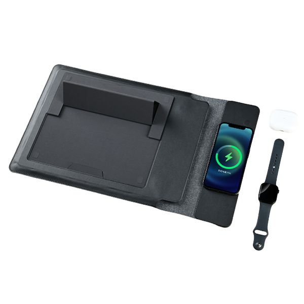 LAP-HOLD Dark Grey – Multifunctional Laptop Sleeve with 3-in-1 MagSafe Charger