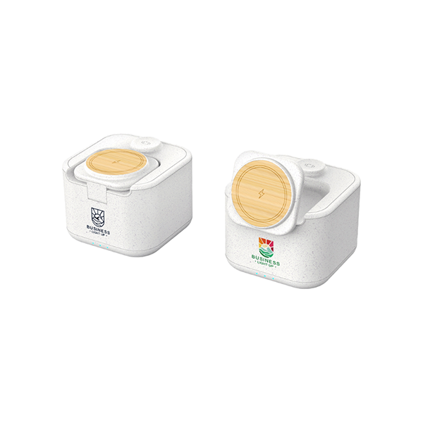 3 in 1 WHEAT BLAST Wireless Charger – 3-in-1 Wireless Charger with 5W Speaker
