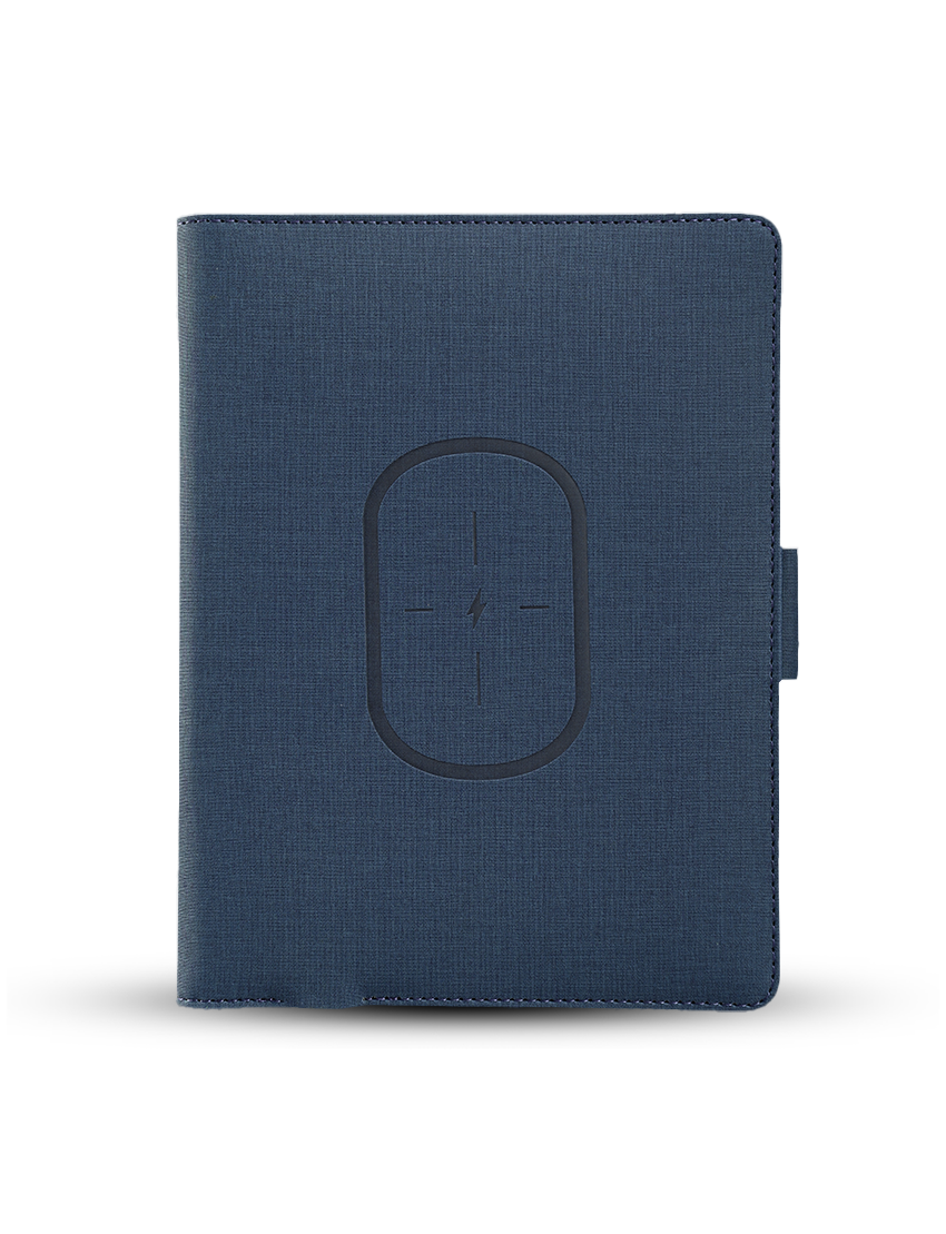 A5 SIZE NOTEBOOK – Wireless Charging Organizer with 5000mAh Power Bank