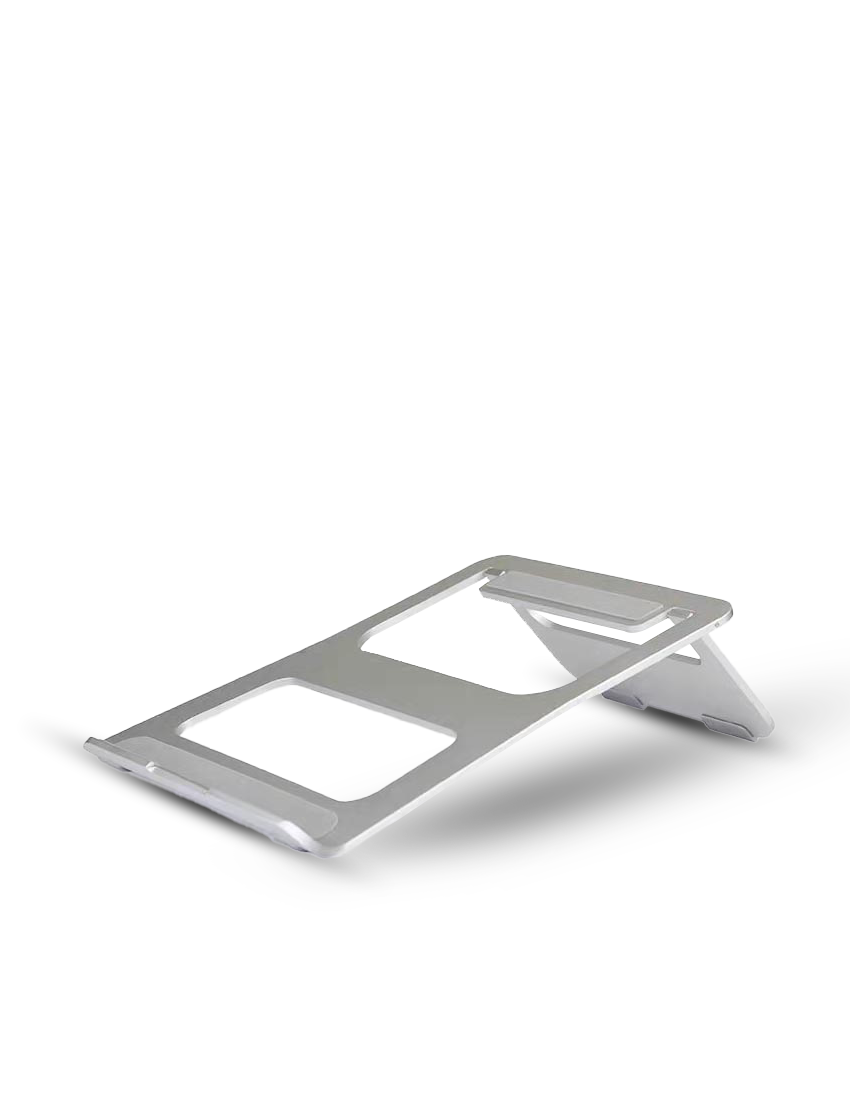 ALU LAPPY HOLDER – Ergonomic Aluminum Laptop Holder with Rubber Pads for Stability