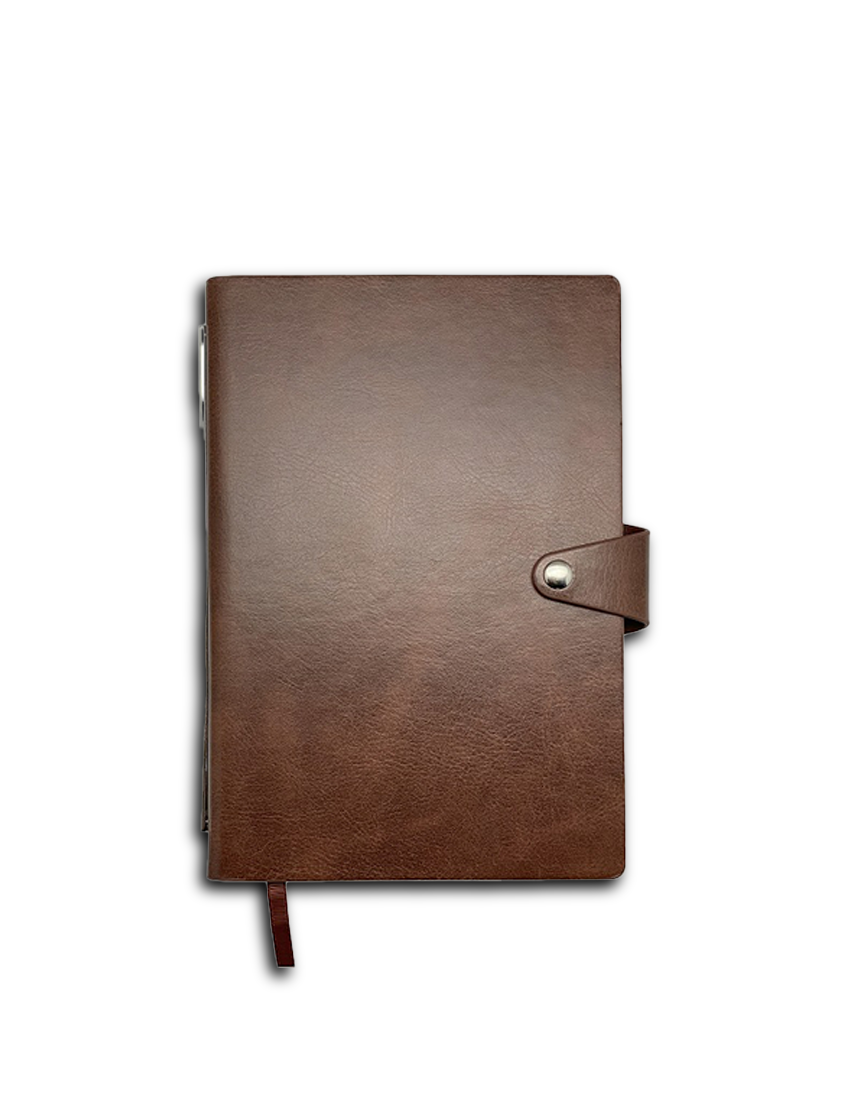 A5 PU Notebook with 2-Year Calendar and Removable Rings - view 1 of 5