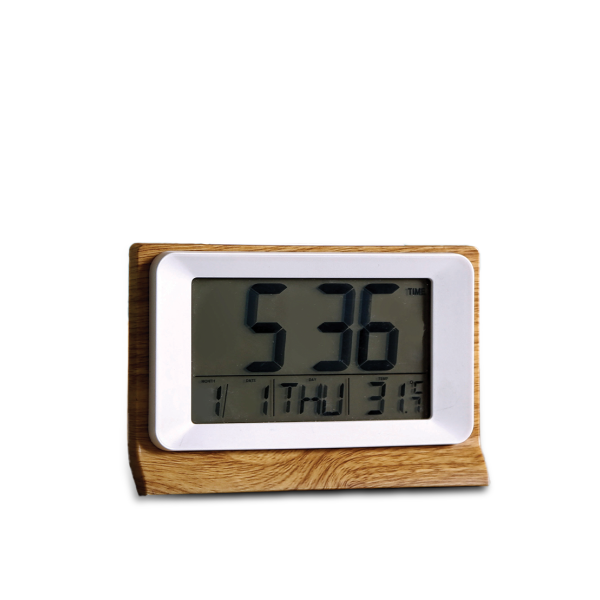 Multifunctional LED Clock with Calendar, Alarm, and Temperature Display