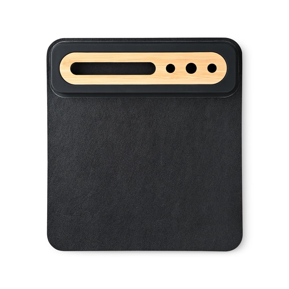 SOFTI MOUSEPAD – Eco-Friendly Foldable Mousepad with Bamboo Organizer for Phones and Pens