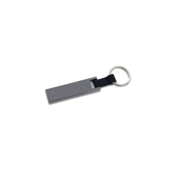 MINI USB GUNBLACK – Sleek 32GB Aluminum Flash Drive with Silicone Rubber Grip