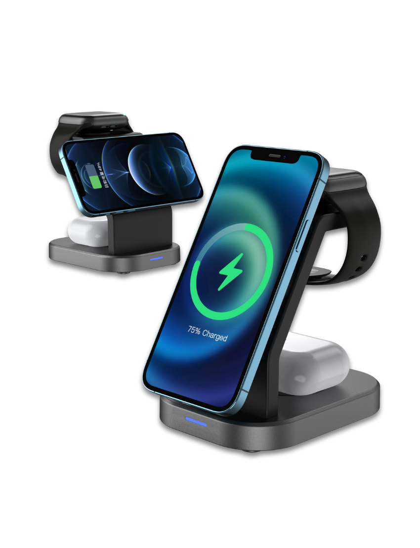 3N1 MAGSTAND – Versatile MagSafe Wireless Charger for Phone, Watch, and AirPods