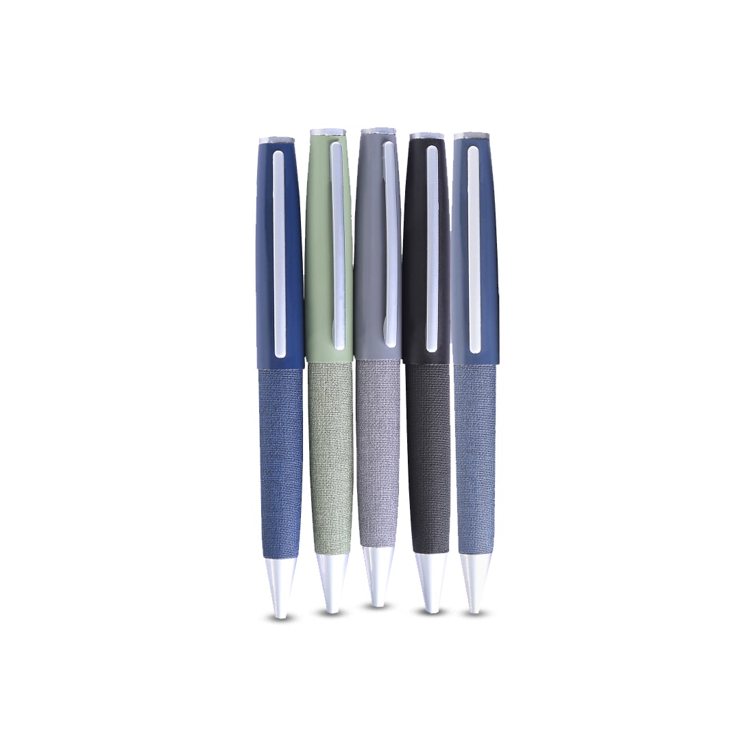 STYLISH PEN – Premium Metal Twist Pen with PU Coating and Blue Ink
