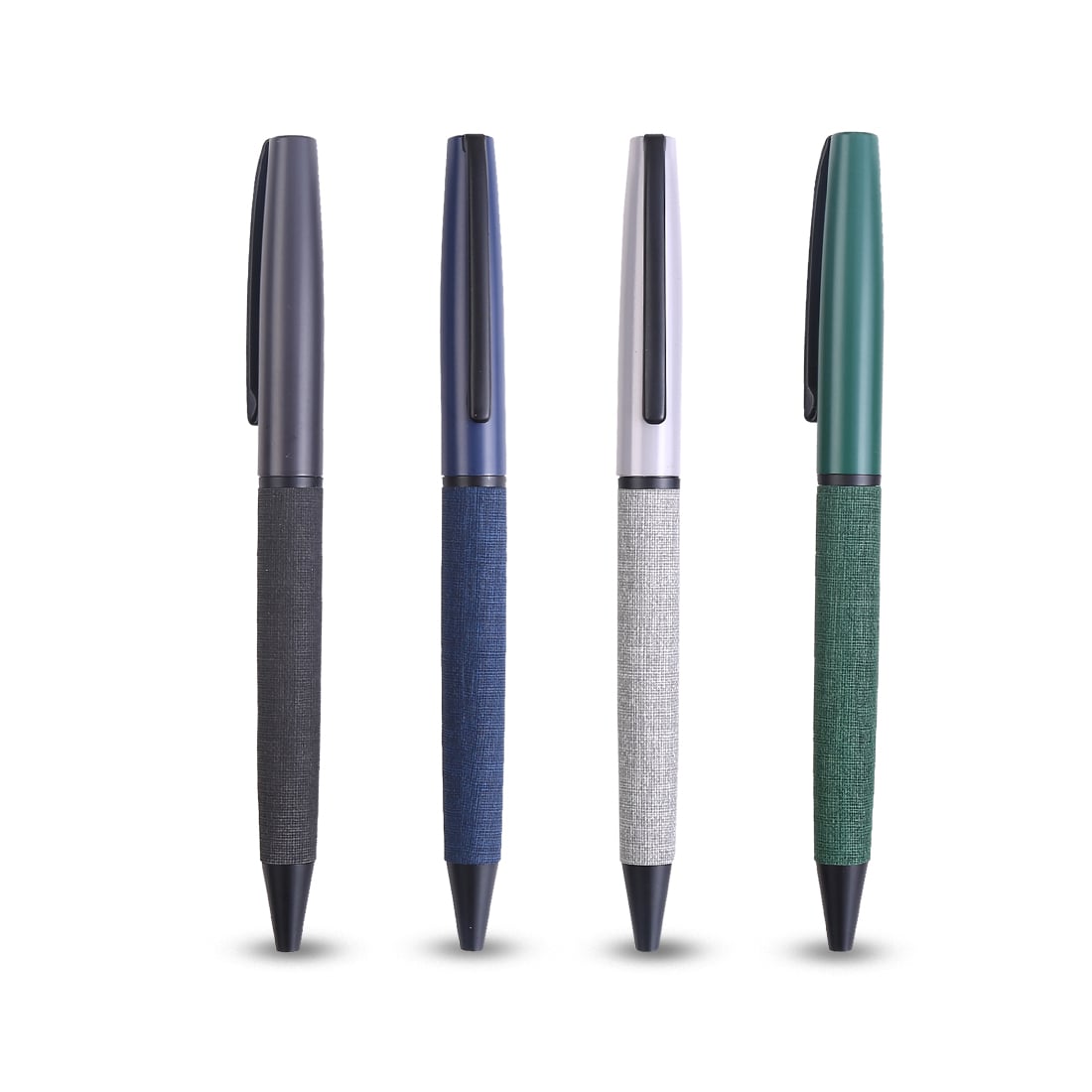 High-Quality Metal Twist Pen with PU Coating and Blue Ink - view 1 of 4