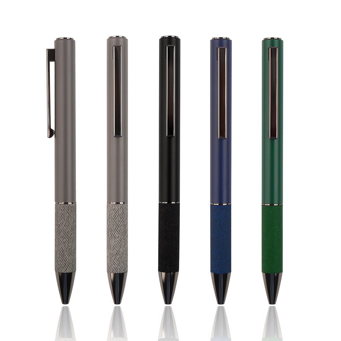 Eco-Friendly Metal Pen with Recycled PU Body and Chrome - Plated Clip - view 1 of 5