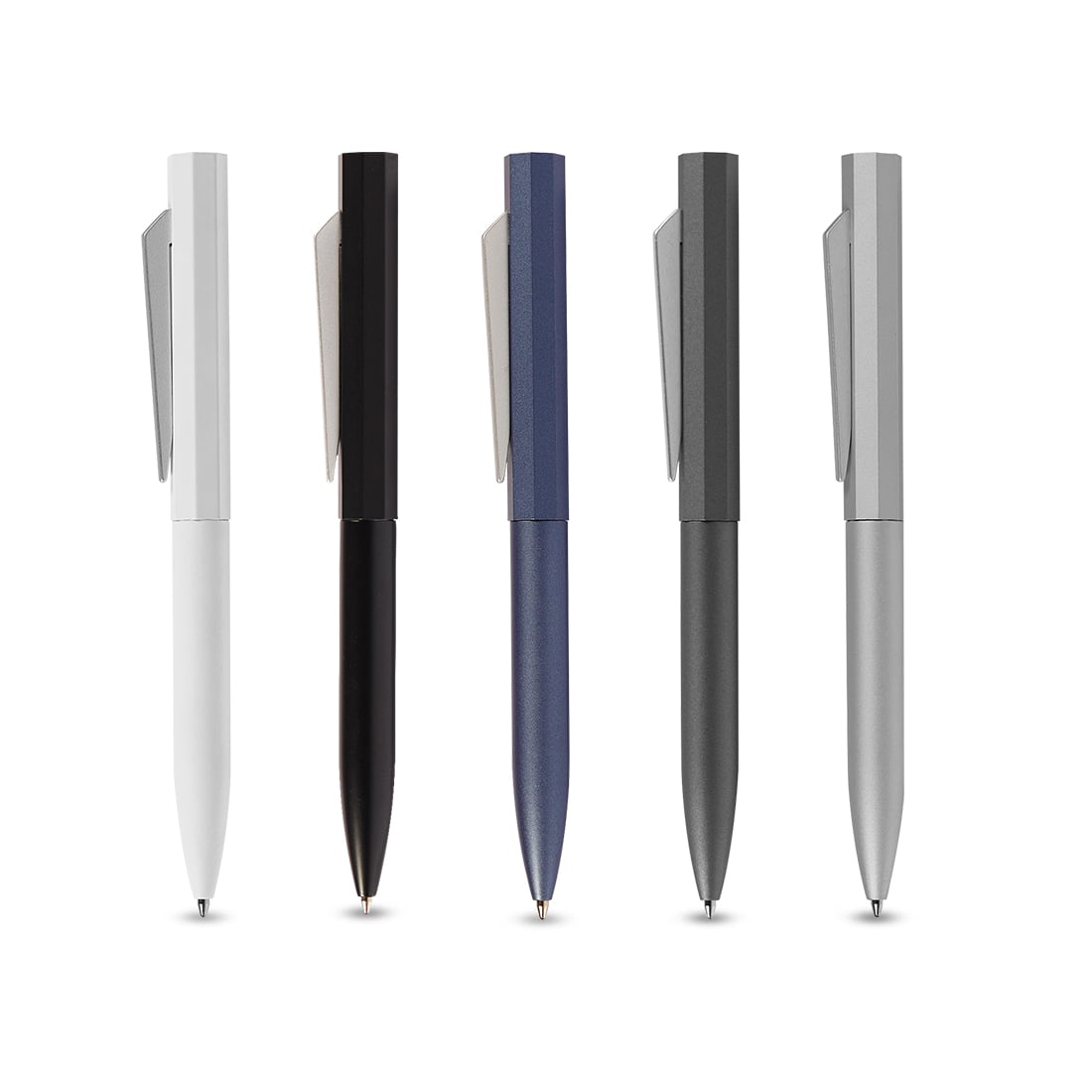 TWIST LUX – Premium Twist Pen with Matte Lacquered Aluminum Body and Satin Silver Accents