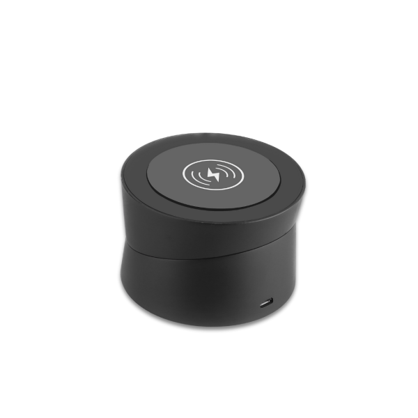 WIRELESS GO-ROUND – Adjustable 10W Fast Wireless Charger with LED Indicator