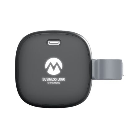 LIGHT UP SQUARISH – Eco-Friendly Bluetooth Speaker with 10W Wireless Charger and Customizable Logo