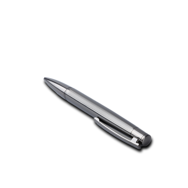 ELEGANT PEN – Premium Twist Gunblack Metal Pen with Blue Ink and Branding Area