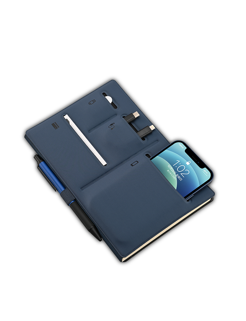 POCKET NOTEBOOK – A5 Multi-Pocket Notebook with 80 Sheets in Eco-Friendly Design