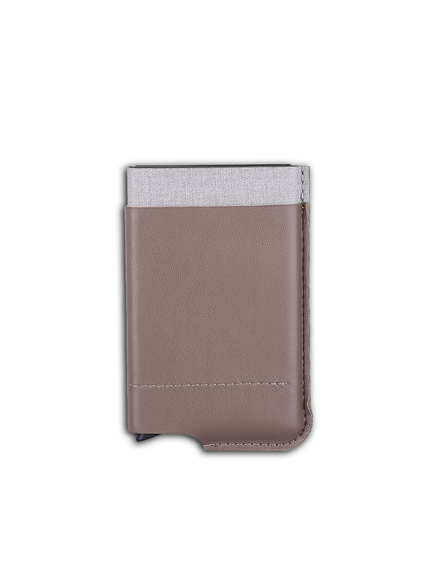RFID CARDHOLD – Secure PU Card Holder with External Pocket for Cash and Cards