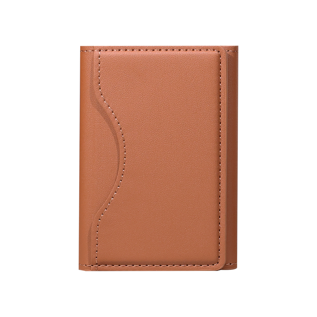 CARD CASE ? Slim PU Leather Card Holder with MagSafe Attachment for Secure and Easy Access