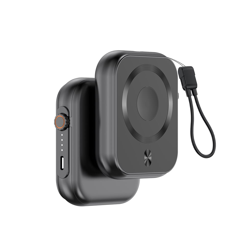 IPOWER PRO wireless charger ? Compact 5000mAh Power Bank with 20W Fast Type-C Output & Wireless Charging for Earbuds and Apple Watch - view 1 of 15