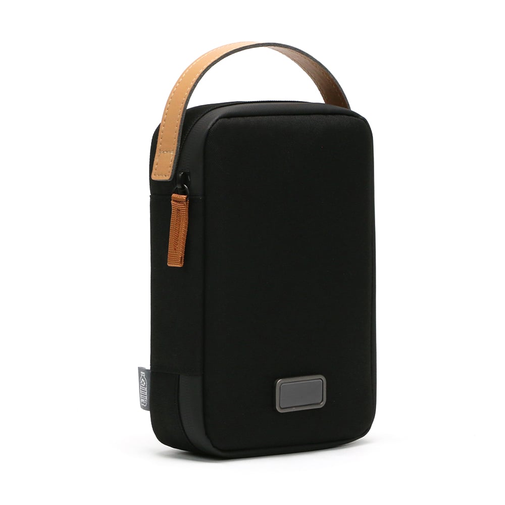 RPET TECH POUCH ? Compact Water-Resistant Travel Organizer with Padded & Mesh Compartments for Gadgets and Cables