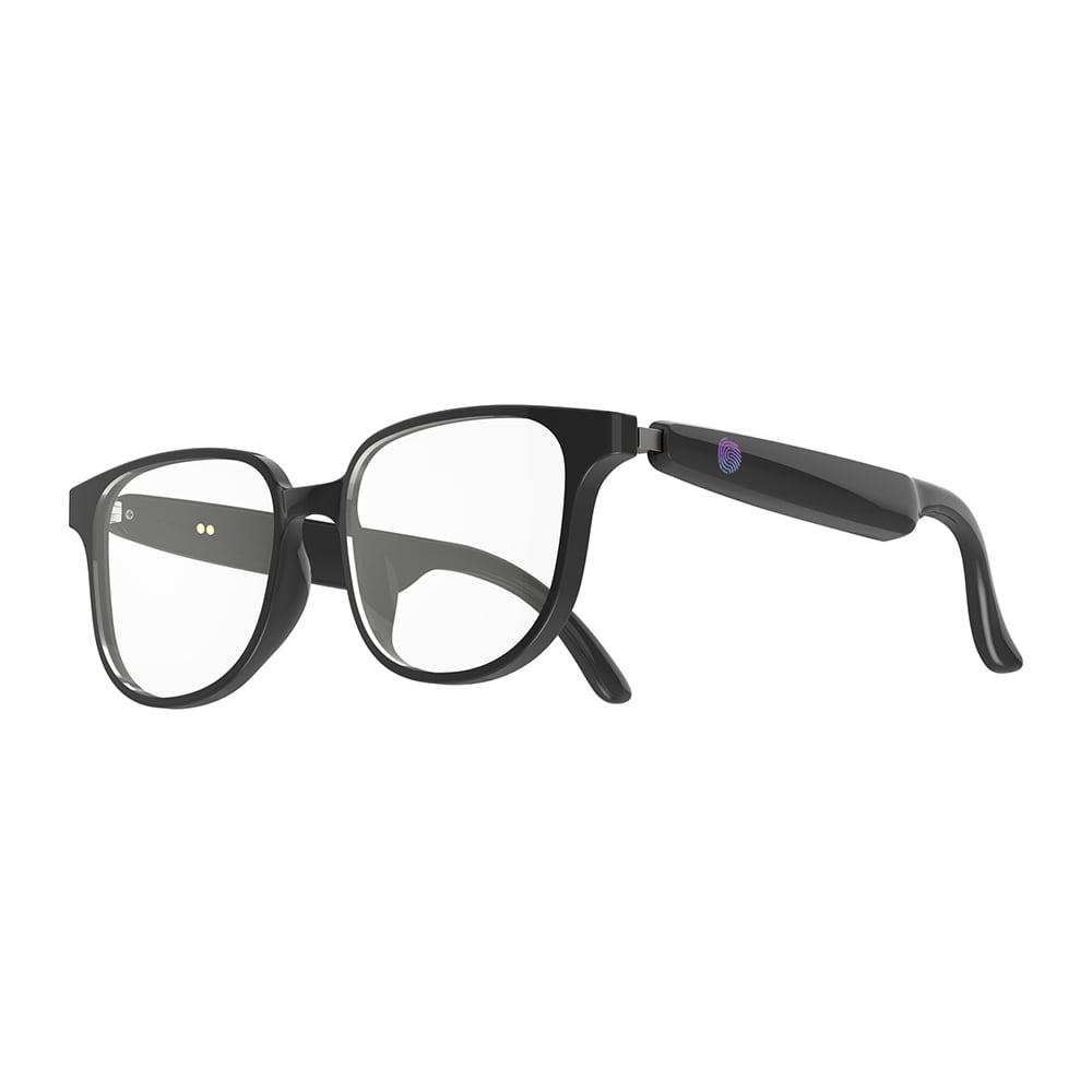 AI-GLASS ? Smart Clear Glasses with AI Chat, Language Translation, Removable Prescription Lenses & Bluetooth Connectivity