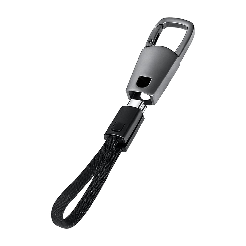 KEYHOLE ? Compact Zinc Alloy USB-C to USB-C Cable with 60W Fast Charging, Data Transfer & Stylish Keychain Design