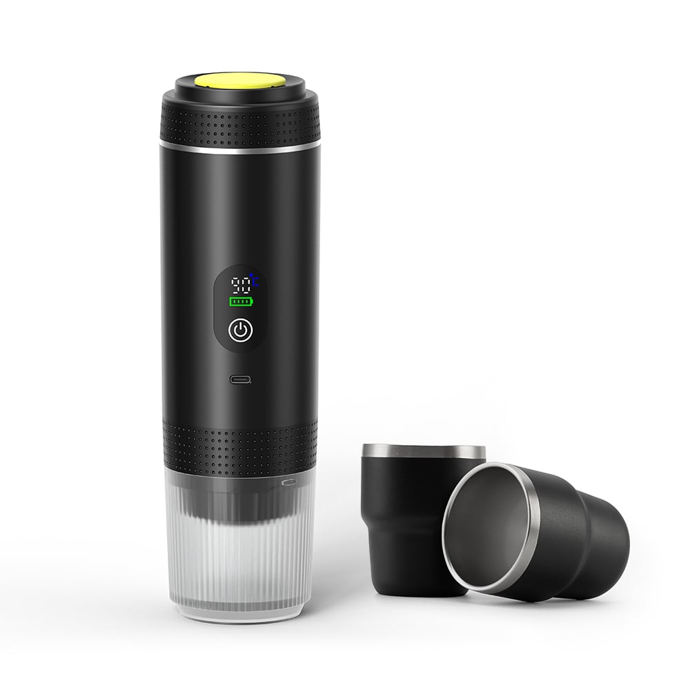 ESPRESSO-GO-SET ? Compact 3-in-1 Coffee Maker with Battery Power, Dual Brew Modes & Dual Espresso Cups for On-the-Go Brewing