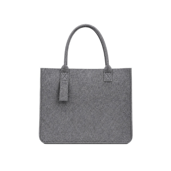 FELTY BAG Grey | Premium 3mm Felt Tote with Structured Design